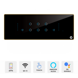 L&G 8M Affordable smart switch panel (6 Switches + 2 Fans) Acrylic & Glass for Full Customization - Call 818181-0654