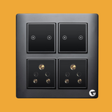 L&G 8M Smart Switch Board, Smart Touch Switch | Smart Technology and German Expertise (Size: 8M Square- 154 x 160 x 45 mm)