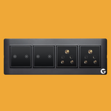 L&G 8M Smart Switch Board, WiFi Smart Switch | Smart Technology and German Expertise (Size: 8M Horizontal- 262 x 90 x 45 mm)
