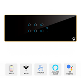 L&G 8M Home automation smart switch (6 Switch 1 Fan) - Acrylic & Glass for Full Customization - Call 818181-0654