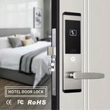 L&G Smart Hotel Door Lock | RFID Smart | Stainless Steel 304 | Key Card & Mechanical Key | PMS Integration Ready