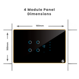 L&G 4M Smart Switch Panel For Home (4 Switch + 1 Fan) For Fully Customization - Call 818181-0654