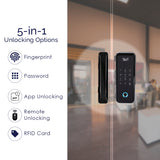 L&G Glass Smart Door Lock Video Doorbell Security Combo | Smart Technology With German Engineering