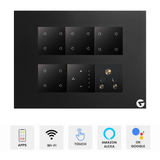 L&G 12M Wi-Fi Smart Switch Board (16 Switches + 1 Fan + 1 Socket) | Alexa & Google Compatible | Smart Touch Switch (Size: 12M – 220 x 165 x 45 mm)