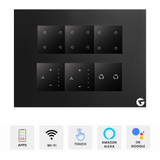 L&G 12M Module Smart Switch Board (16 Switches + 2 Fan + 2 Switches 16A) | German Technology | Wi-Fi Touch Panel (Size: 12M – 220 x 160 x 45 mm)