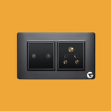 L&G 4 Modular Wifi Switch Board, Smart Touch Switch | Smart Technology and German Expertise (Size 4 Module- 146mmx90mmx45mm)