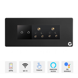 L&G 6M WiFi Smart Touch Switch Board | Smart Switch for AC, Geyser, Lights & Fans (Size: 220 x 95 x 45 mm)