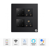 L&G 8M WiFi Smart Switch Board | Smart Touch Panel | Alexa & Google Compatible (Size: 8M Square – 155 x 165 x 45 mm)