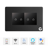 L&G 4 Modular WiFi Smart Touch Switch Board with 16A Switch | Compatible with AC, Water Pump, Alexa & Google Assistant (150 x 95 x 45mm)