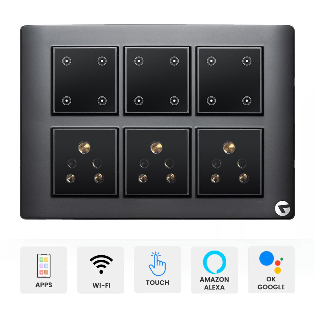 12 module switch board | Smart Touch Switch Panel – Leccy and Genesis