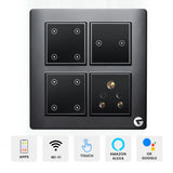 Buy L&G 8M WiFi Smart Switch Board | Smart Touch Switches | Smart Technology and German Expertise (Size: 8M Square- 154 x 160 x 45 mm)