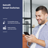 L&G 1 Node Retrofit Smart Switch For Home Automation | Works With Existing Switches | Alexa & Google Home Compatible