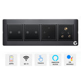 L&G 8 Modular Smart Switch Panel | Designed by German Engineers (Size: 8M Horizontal- 262 x 90 x 45 mm)