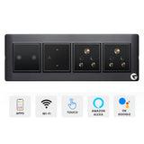 L&G 8 Modular Smart Switch Panel | Designed by German Engineers (Size: 8M - 262 x 90 x 45 mm)