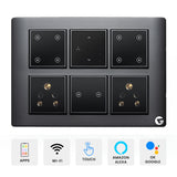 L&G 12 Modular Smart Switch Board | Designed using the latest German Technology | Compatible with Alexa, Google Home&nbsp;