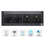 Buy Wifi Switch Board, 8 Modular Smart Switch Board | Designed using the latest German Technology |Compatible with Alexa & Ok Google