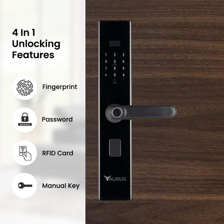 Smart Door Lock for Home | Affordable Fingerprint Lock | Best Smart Door Lock in India | Free Installation Pan India | Included 1-Year Warranty