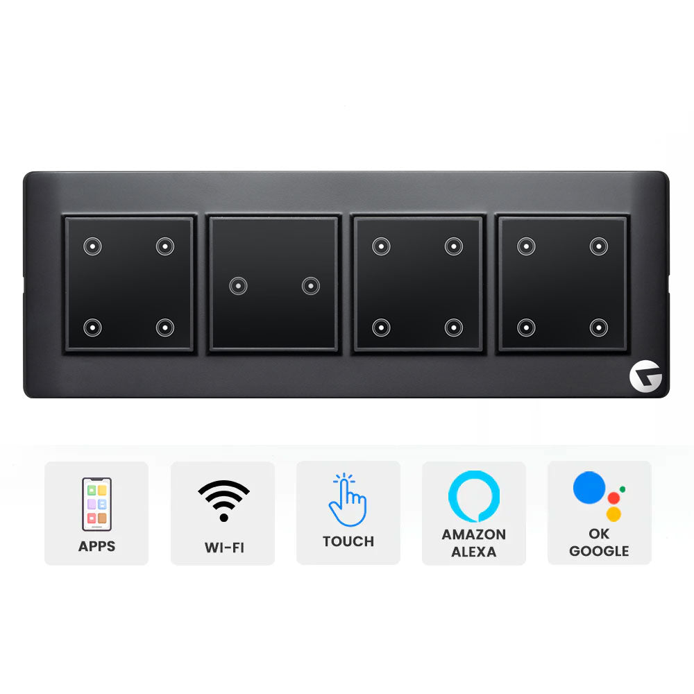 Buy L&G Smart Switch Panel | WiFi Switch Board for Home (Size: 8M - 262 x 90 x 45 mm)