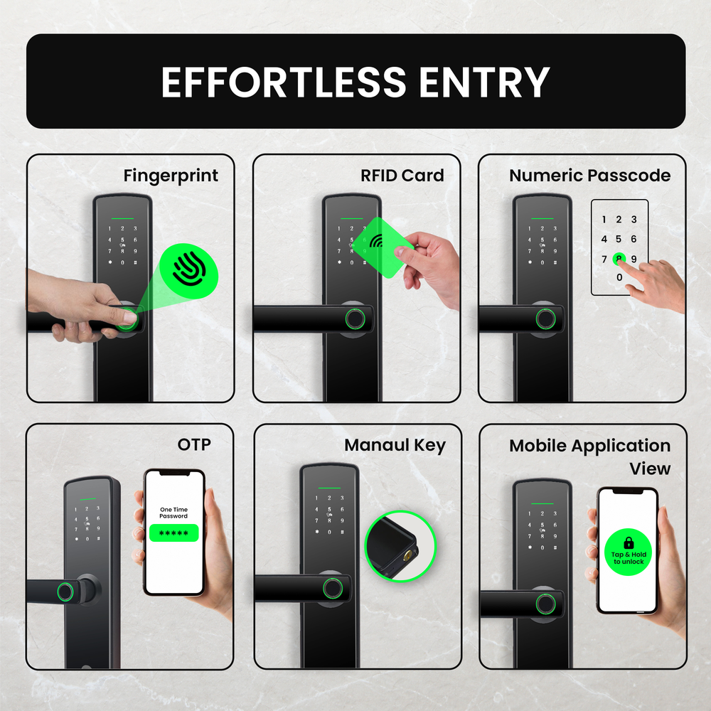 L&G Smart Door lock , Home & Business Use Smart Door lock, German technology meets Indian Standards | Free Installation Pan India