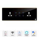 L&G 8M Residential smart switch panel (6 Switches + 2 Sockets) Acrylic & Glass for Full Customization - Call 818181-0654