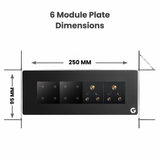 L&G 8M WiFi Smart Switch Board, 8 Modular Smart Touch Switch Panel | German Technology | Compatible with Alexa & OK Google