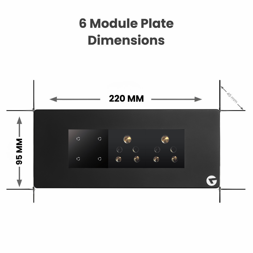 6 Modular Smart Switch Board | Wifi Smart Switch – Leccy and Genesis