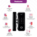 L&G Glass Smart Door Lock Video Doorbell Security Combo | Smart Technology With German Engineering