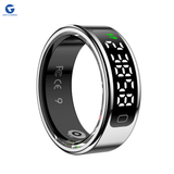L&G Smart Ring | 7+ Day Battery | Sleep, Fitness, Nutrition, Stress | Track Steps, VO2 Max | Smart Ring for Men & Women | Stainless Steel Glossy
