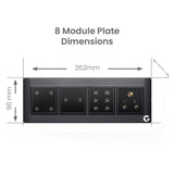 Buy L&G Smart Switch Plate for Home |German Technology with Indian Standard  (Size: 8M - 262 x 90 x 45 mm)