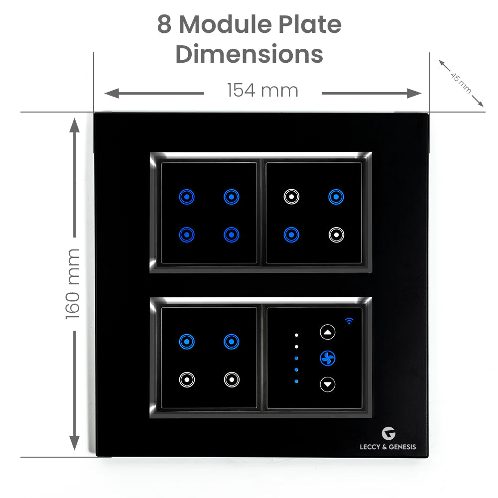 Buy L&G 8 Modular Smart Switch Board | German Technology – Leccy and ...