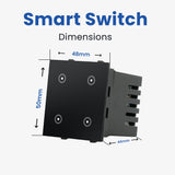 L&G Smart 4 Touch Switch, Modular Smart Switch , Smart Touch Switch | German Technology meets Indian Standards