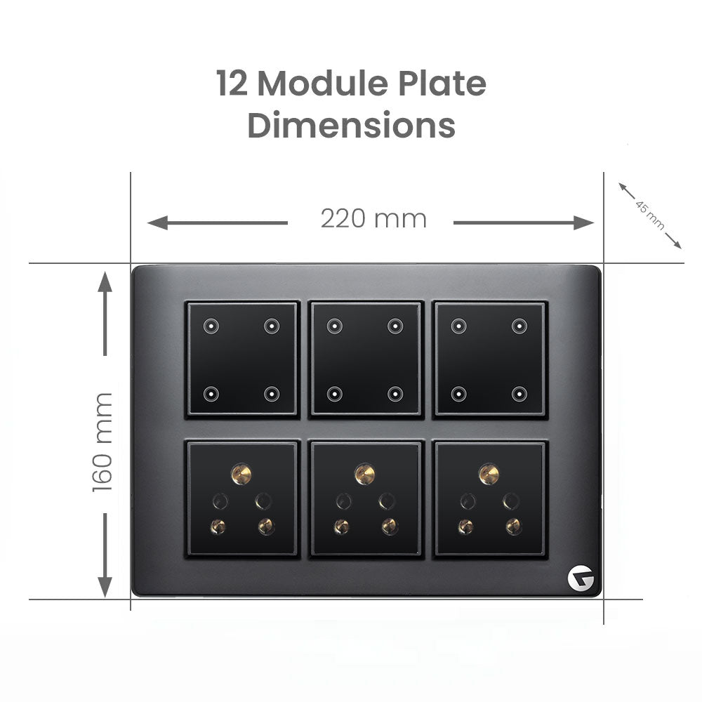 12 module switch board | Smart Touch Switch Panel – Leccy and Genesis