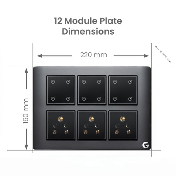 12 module switch board | Smart Touch Switch Panel – Leccy and Genesis