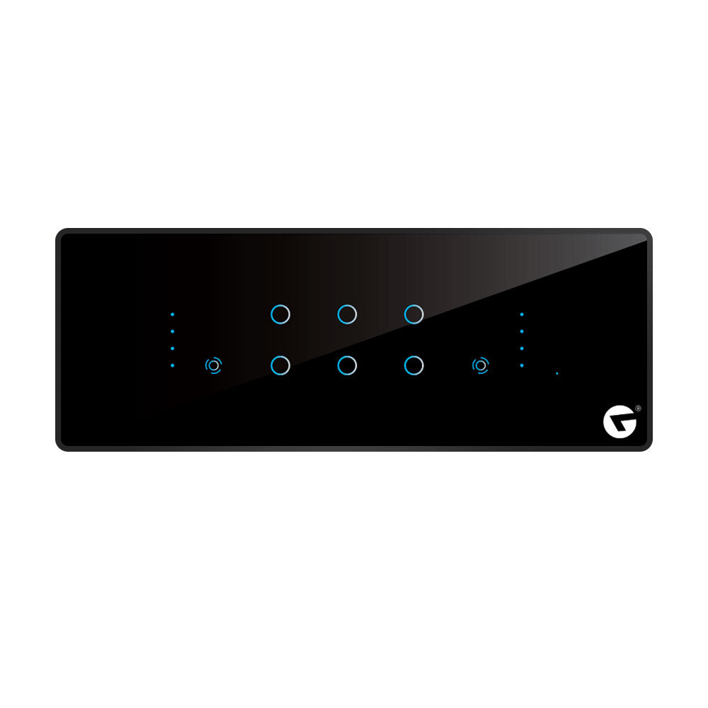 L&G 8M Affordable smart switch panel (6 Switches + 2 Fans) Acrylic & Glass for Full Customization - Call 818181-0654