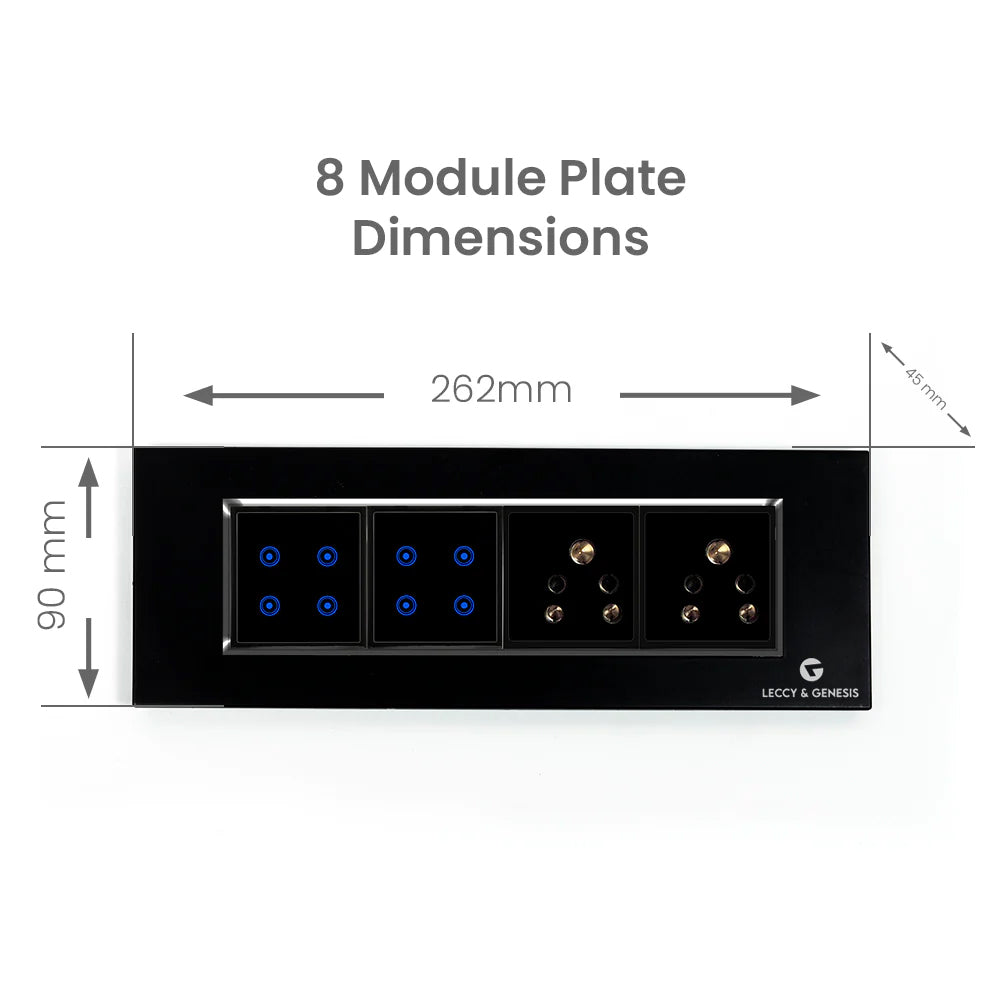 WiFi Switch Board, 8 Modular Touch Board | Supports Alexa & Ok Google ...
