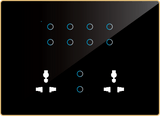 12M Best Smart home switch panel (10 Switch + 2 Socket) - Acrylic & Glass for Full Customization - Call 818181-0654
