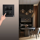 L&G 8M WiFi Smart Switch Board | Square Smart Touch Switch with Alexa & Google