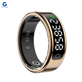 L&G Smart Ring | 7+ Day Battery | Sleep, Fitness, Nutrition, Stress | Track Steps, VO2 Max | Smart Ring for Men & Women | Stainless Steel Glossy