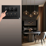 L&G 12M WiFi Touch Switch Board (8 Switches + 2 Switches (16A) + 3 Sockets) | Smart Technology and German Expertise | Compatible with Alexa, Ok Google & SIRI Shortcut (Size: 12M- 220 x 160 x 45 mm)
