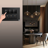 L&G 12M WiFi Switch Board (4 Switches + 2 Fan + 2 Sockets) | Smart Switches for Home | German Technology (Size: 12M – 220 x 165 x 45 mm)