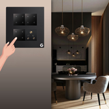 L&G 8M Smart Touch Switch Board | Smart Switch for Lights | Alexa & Google Compatible (Size: 8M Square – 155 x 165 x 45 mm)