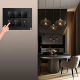 L&G 12M Smart Switch Plate (12 Switches + 2 Switches (16A) + 1 Fan + 1 Socket) | Designed Using German Technology (Size: 12M - 220 x 165 x 45 m