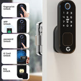L&G Handless Smart Glass door lock and video doorbell Security Combo | Smart Technology With German Engineering