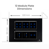 L&G 12M Module Smart Switch Board Online | Designed Using German Technology (Size: 12M - 220 X 160 X 45 Mm)