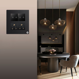 L&G 8M Smart Switch Board | WiFi Touch Panel | Compatible with Alexa & Google (Size: 8M Square – 155 x 165 x 45 mm)