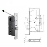 L&G Smart Hotel Door Lock | RFID Smart | Stainless Steel 304 | Key Card & Mechanical Key | PMS Integration Ready