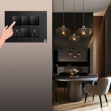 L&G 12M Smart Switch Board (12 Switches + 1 Fan + 2 Sockets) | Smart Technology and German Expertise (Size: 12M – 220 x 165 x 45 mm)