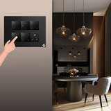 L&G 12M Smart Switch Board (12 Switches + 1 Switch (24A) + 3 Sockets)  | Online Smart Touch Switch (Size: 12M- 220 x 160 x 45 mm)