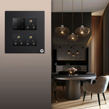 L&G 8M Smart Touch Switch Board | German Technology with Indian Standards | Alexa & Google Compatible (Size: 8M Square – 155 x 165 x 45 mm)