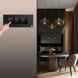 L&G 6M Smart Switch Panel | WiFi Touch Switch with 2 Fan Regulators | German Technology (Size: 220 x 95 x 45 mm)